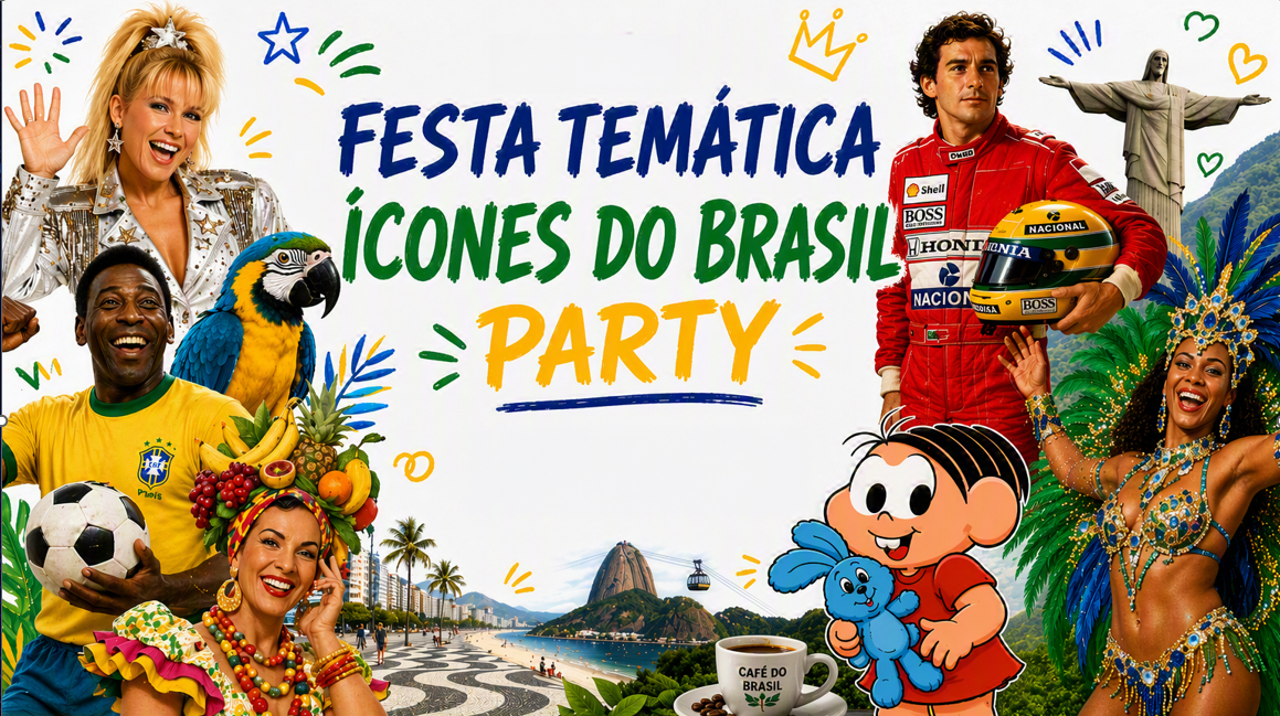 Festa temática Ícones do Brasil